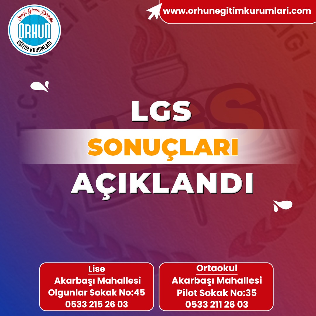 LGS Sonuçları Açıklandı!